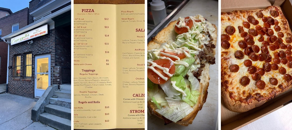 Capezzuto's Pizza Menu